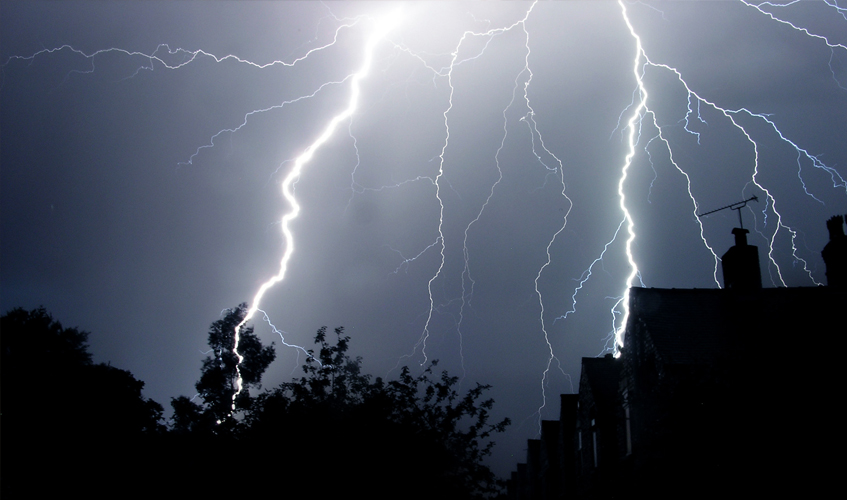 Lightning strike to your home