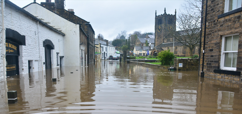 Flood protection plans for English homes cut by 40%